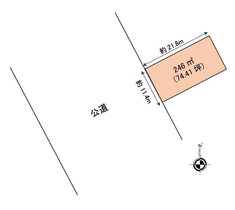 永田町２丁目　貸土地　区画図