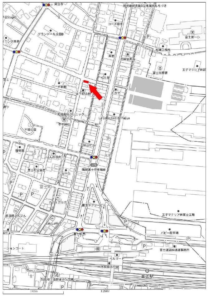 平垣本町　月極駐車場　地図